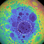 Une importante masse métallique au pôle sud de la Lune