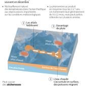 El Niño devrait contribuer à des températures supérieures à la normale entre mars et mai